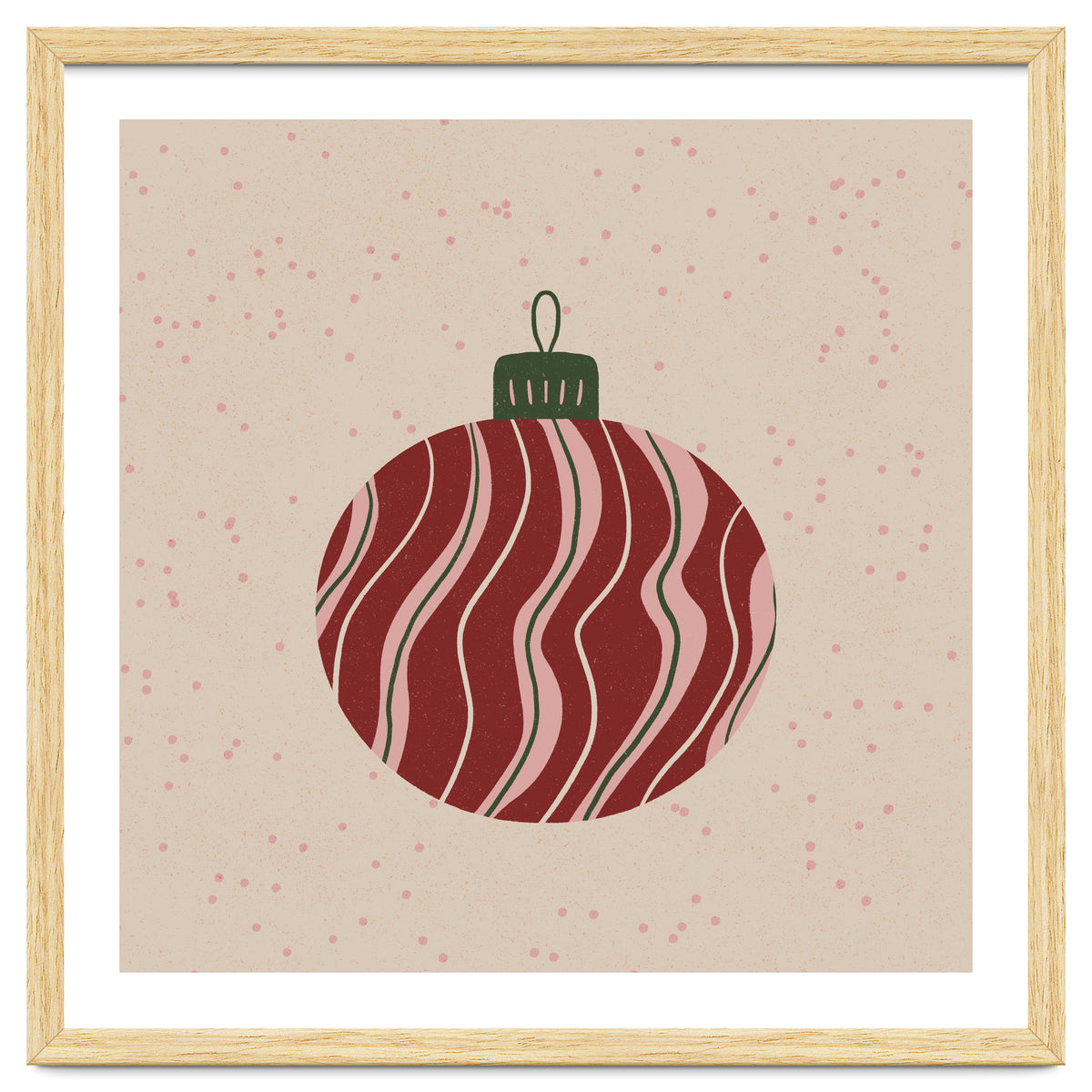 Christmas Globe with swirls