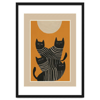 Abstract Black Cats