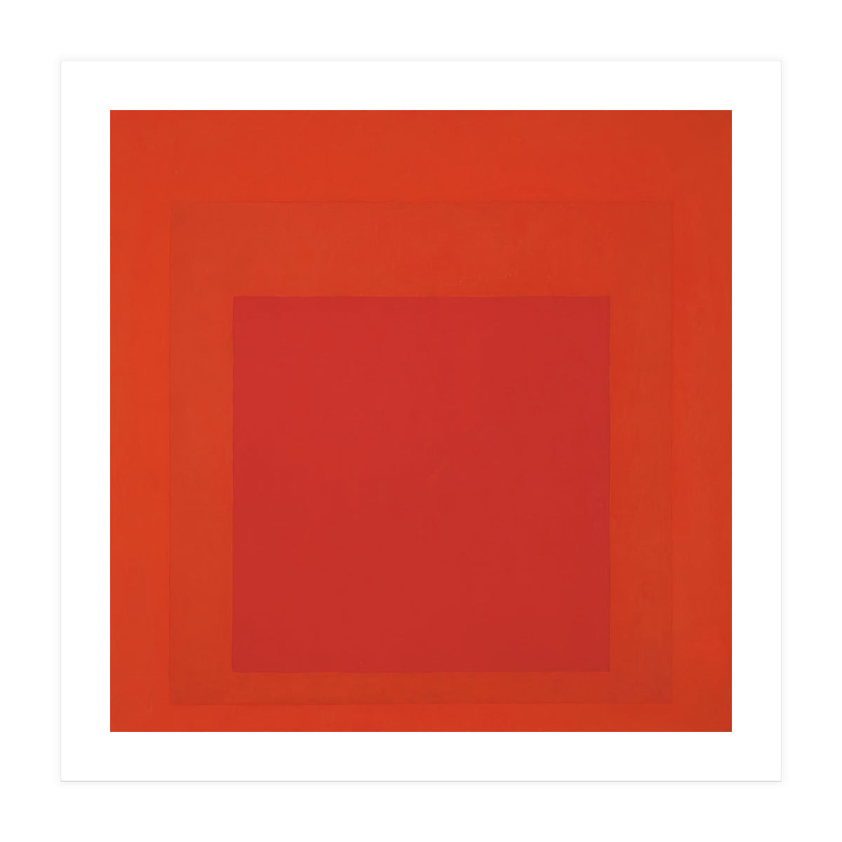 JOSEF ALBERS - HOMAGE TO THE SQUARE RED (Print Only)