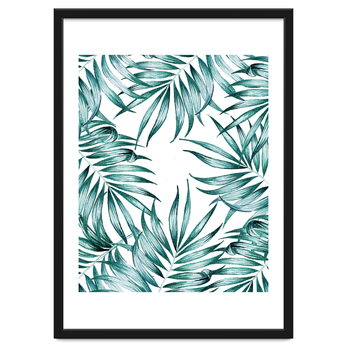 Island Life, Tropical Minimal Palm Vintage Illustration, Luxe Bohemian Botanical Nature Beachy