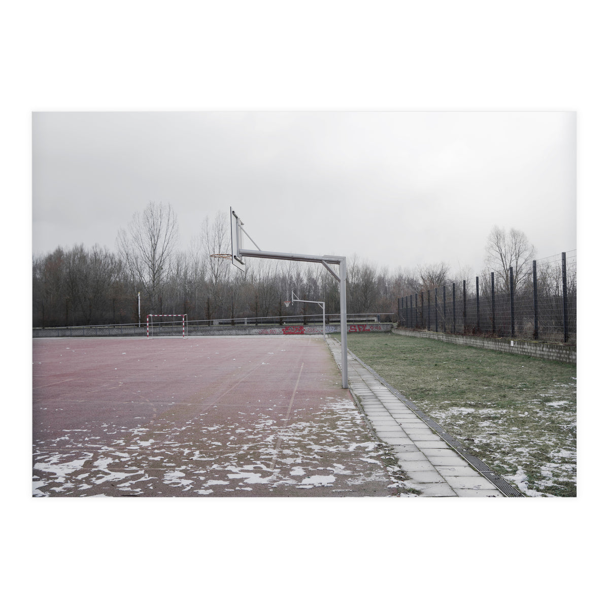 No people basketball court (Print Only)