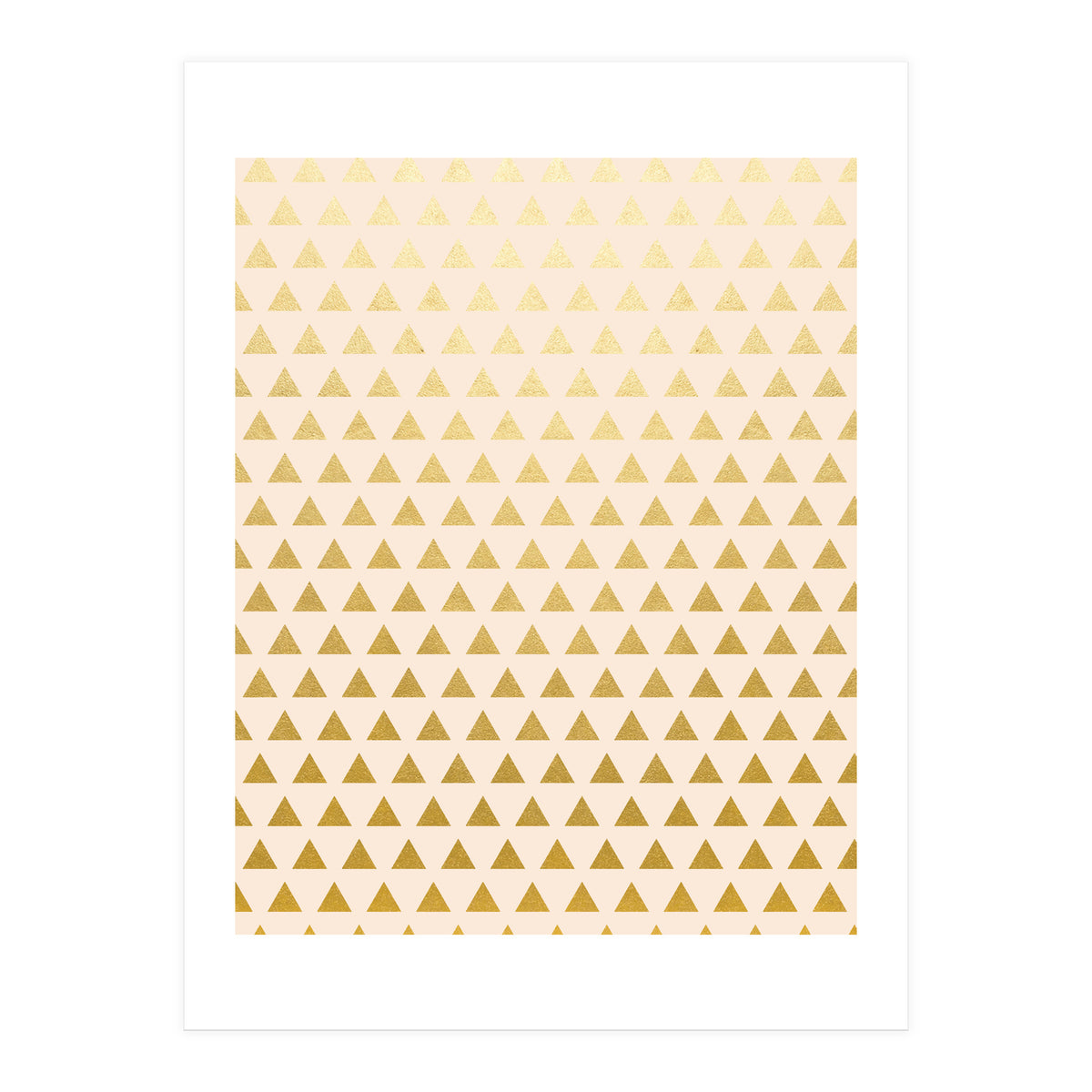 Blush + Gold Triangles #society6 #decor #buyart (Print Only)