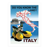 Italy Map (Print Only) thumbnail