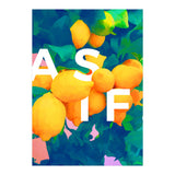 As If. | Typography Attitude Confidence Quote | Lemon Garden Botanical Vintage Quirky Lettering (Print Only) thumbnail