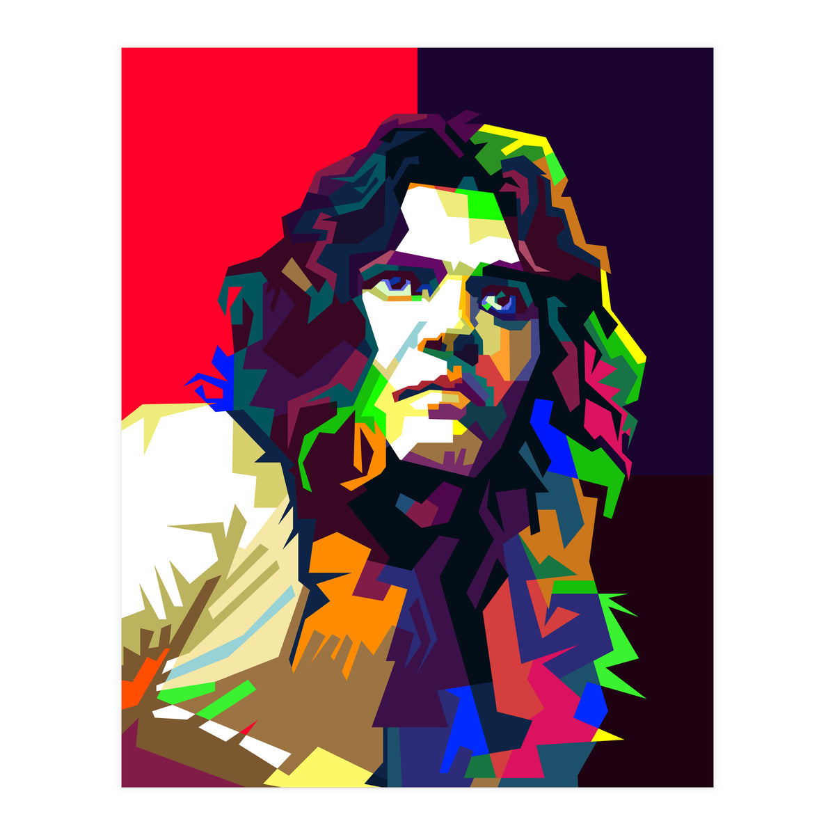 Tommy Bolin Classic Rock Guitar Art WPAP (Print Only)