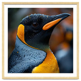 King Penguin With Water Droplets In Rain thumbnail