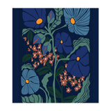 Klimt Flower Dark Blue (Print Only) thumbnail