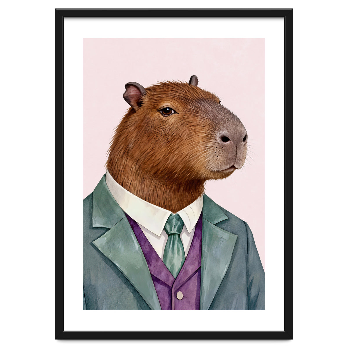 Capybara Fashion Portrait