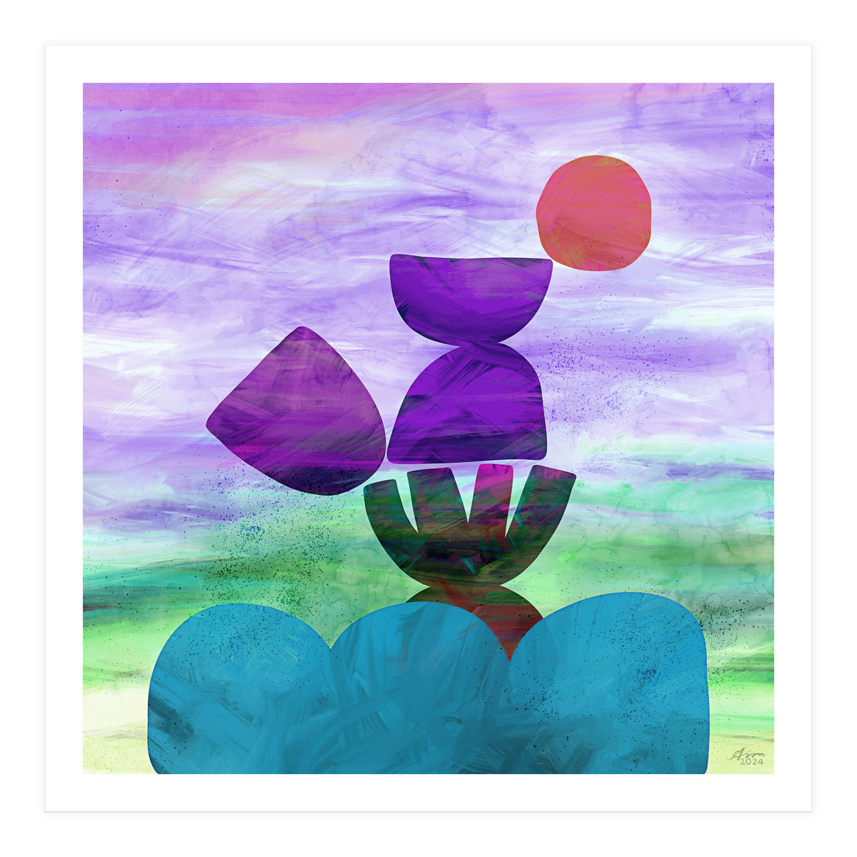 Balance (purple) (Print Only)