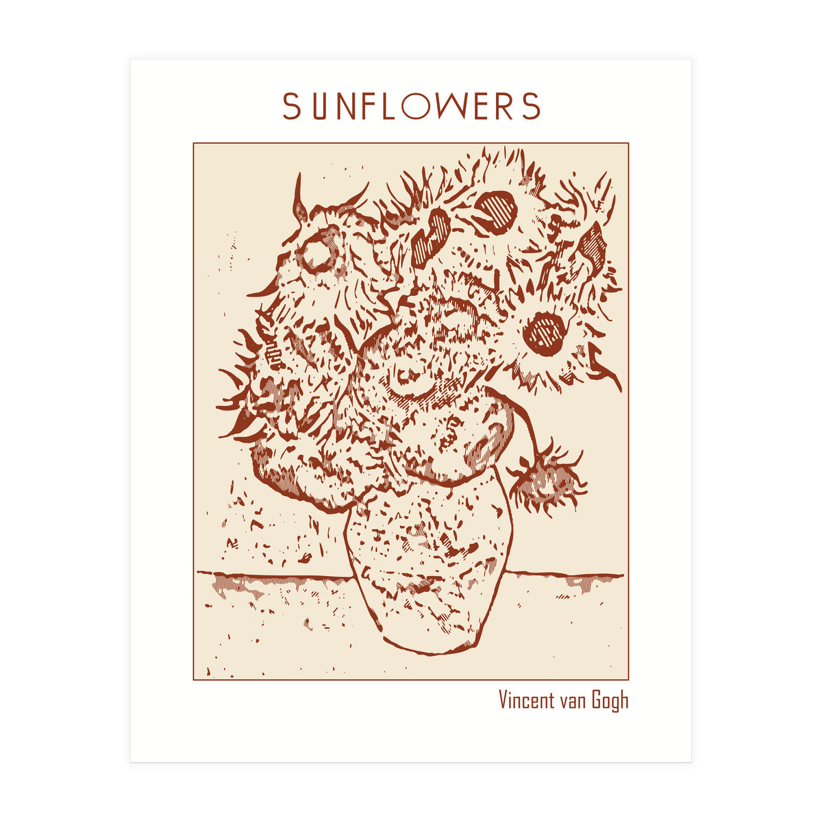 Sunflowers – Vincent Van Gogh (Print Only)