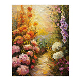 Golden Hour Summer Garden Path Oil Painting (Print Only) thumbnail
