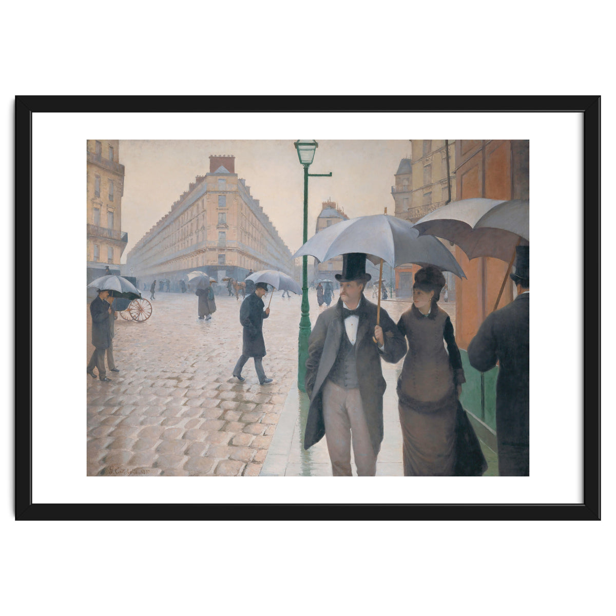 Gustave Caillebotte: Rue de Paris, temps de pluie - Paris Street in Rainy Weather, 1877.