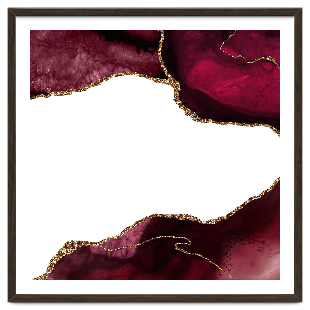 Burgundy & Gold Agate Texture 29