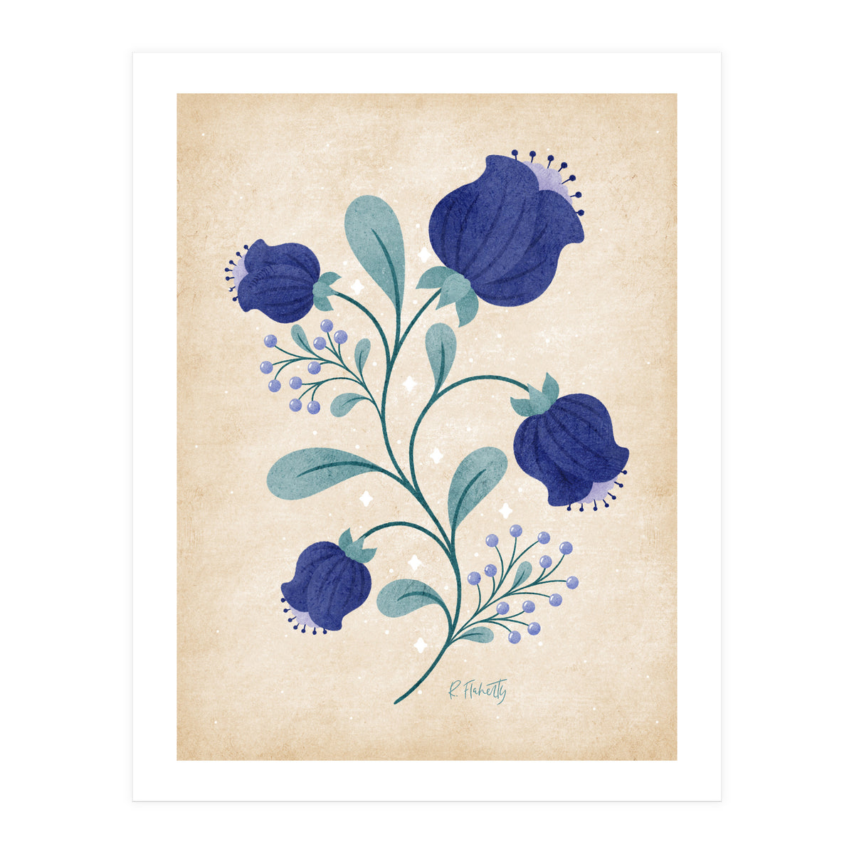 Blue Anemones Print Copy (Print Only)