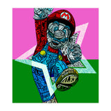 Mario Bross Typo Style Cartoon Pop Art (Print Only) thumbnail