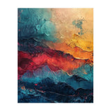 Abstract Textured Mountain Landscape (Print Only) thumbnail