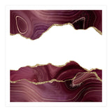 Burgundy & Gold Glitter Agate Texture 07 (Print Only) thumbnail