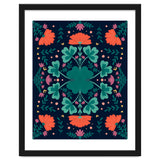 Clovers And Flowers Teal and Orange thumbnail