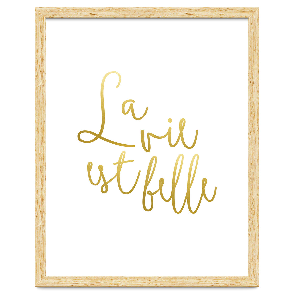 La vie est belle #society6 #typography #buyart