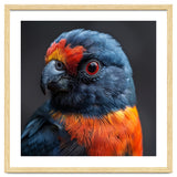 Close Up Portrait Of A Colorful Parrot thumbnail