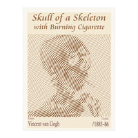 Skull of a Skeleton with Burning Cigarette - Vincent van Gogh (1885–86) (Print Only)
