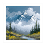 Majestic Peaks in Morning Mist (Print Only) thumbnail