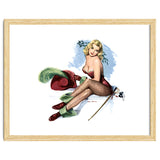 Pinup Sexy Girl Posing In Zorro Costume thumbnail