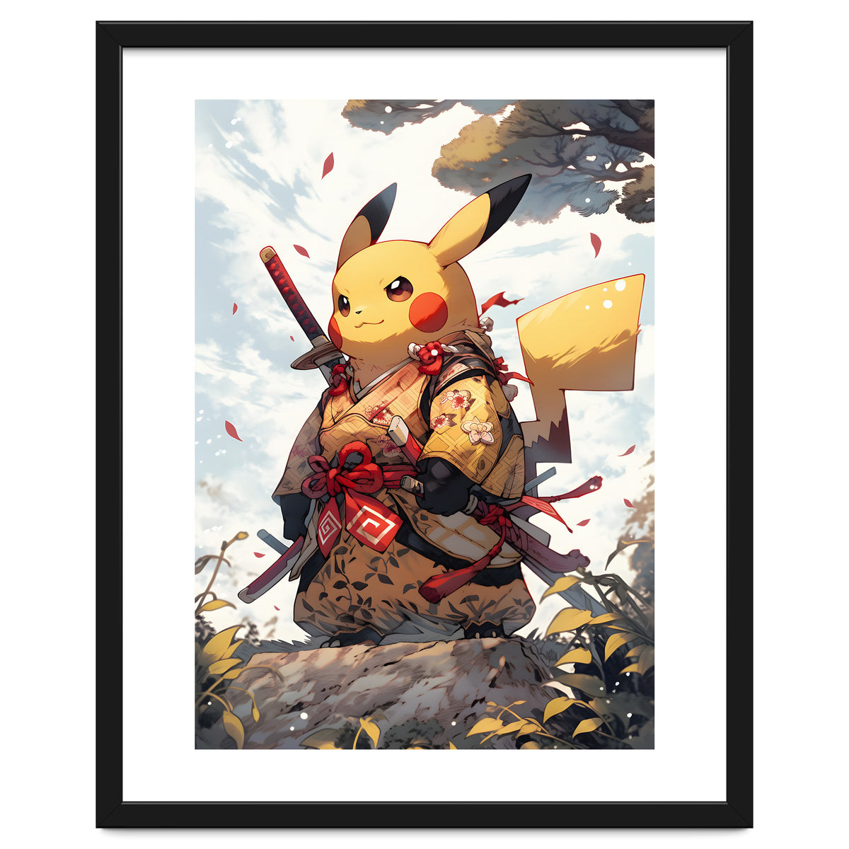 Pikachu Pokemon Samurai