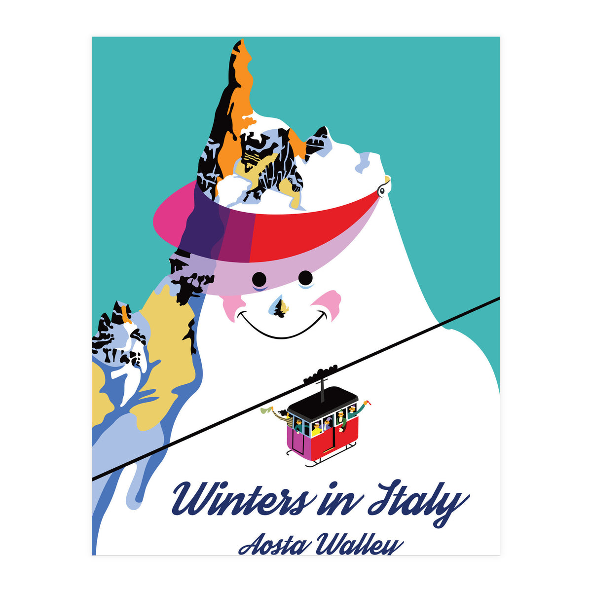 Winters In Italy Aosta Valley (Print Only)