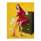 Pinup Girl In Office Accident (Print Only) thumbnail