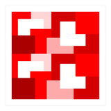 Red Abstract Square Tiles (Print Only) thumbnail