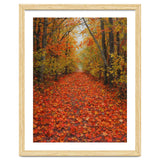Lush Autumn Forest Path Covered thumbnail