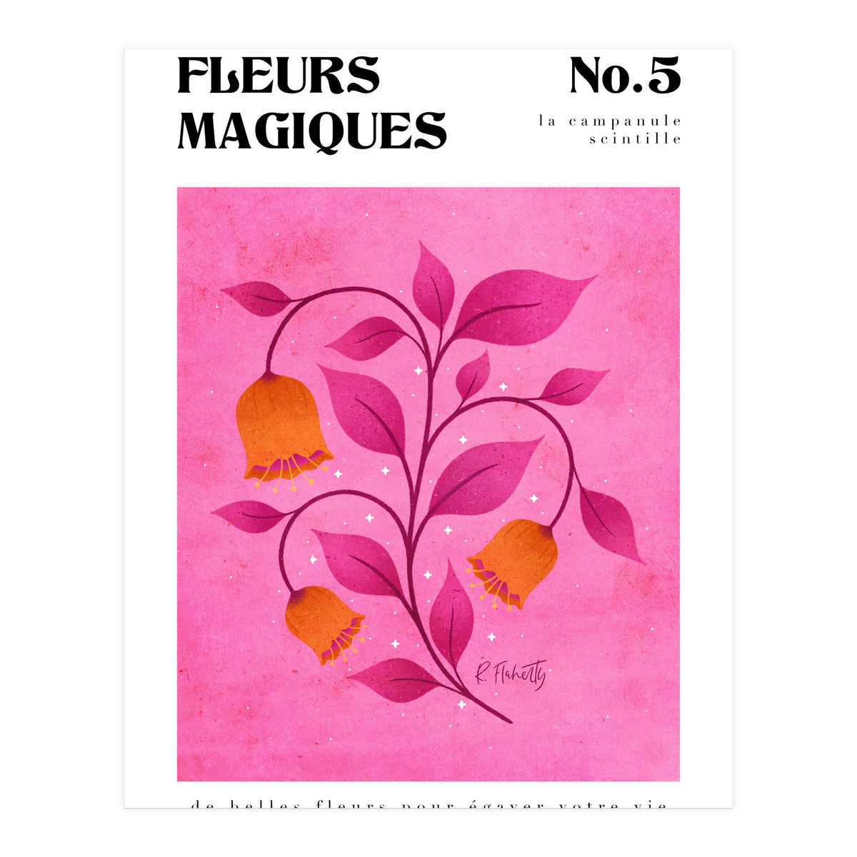 Magical Flowers No.5 Bellflower Sparkles (Print Only)
