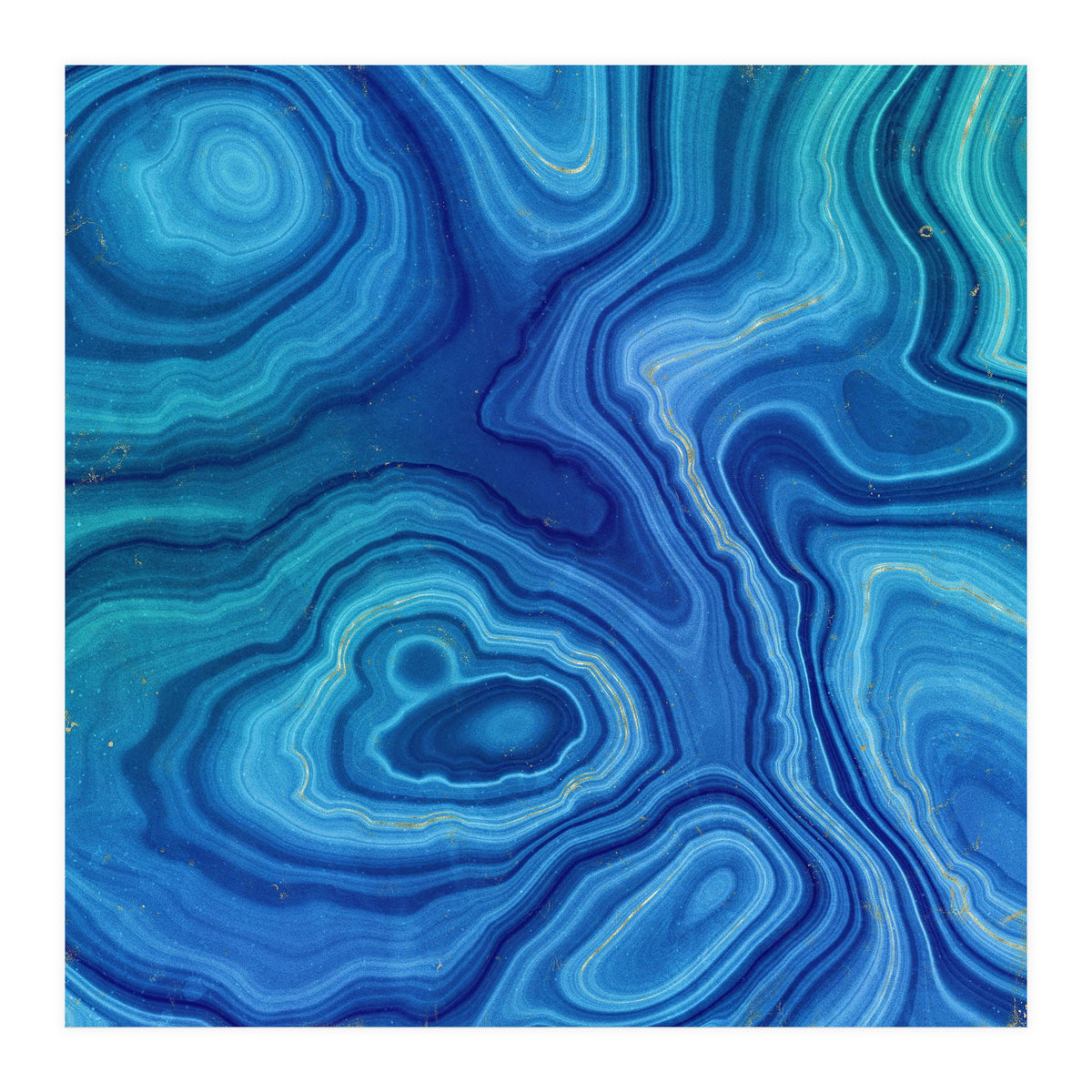 Blue Agate Texture 08 (Print Only)
