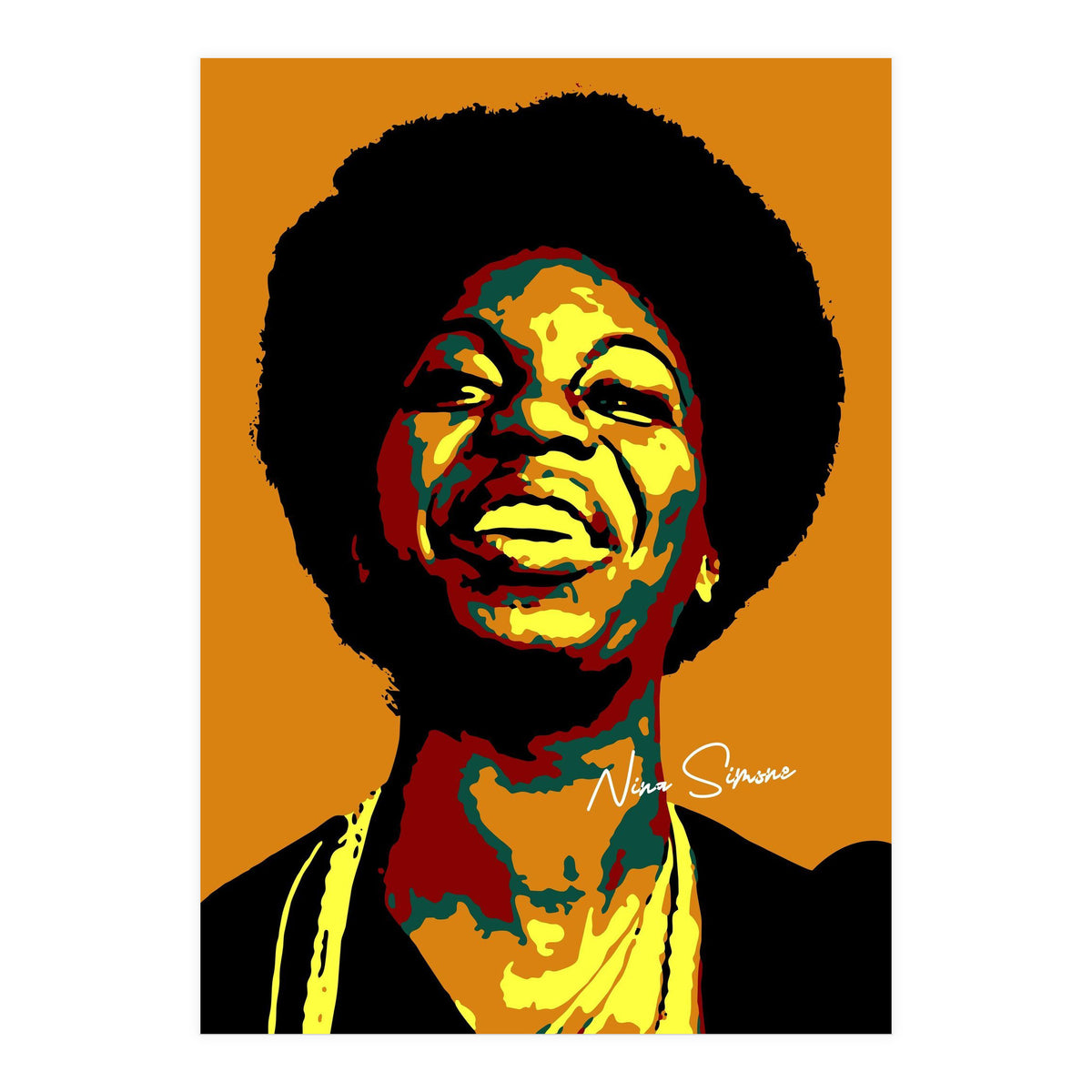 Nina Simone Music Legend in Pop Art (Print Only)