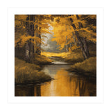 Golden Autumn Forest River (Print Only) thumbnail