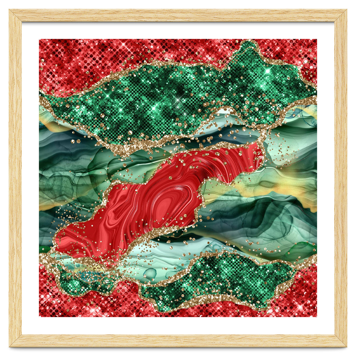 Christmas Glitter Agate Texture 03