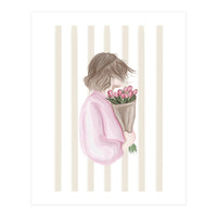The Girl With The Tulips (Print Only)