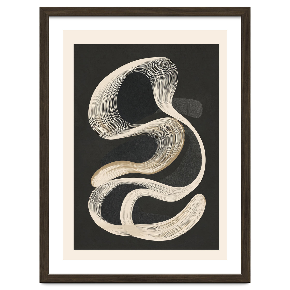 Monochrome Flow Abstract Line Movement
