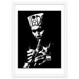 Don Cherry Trumpeter Jazz Music Legend in Grayscale thumbnail