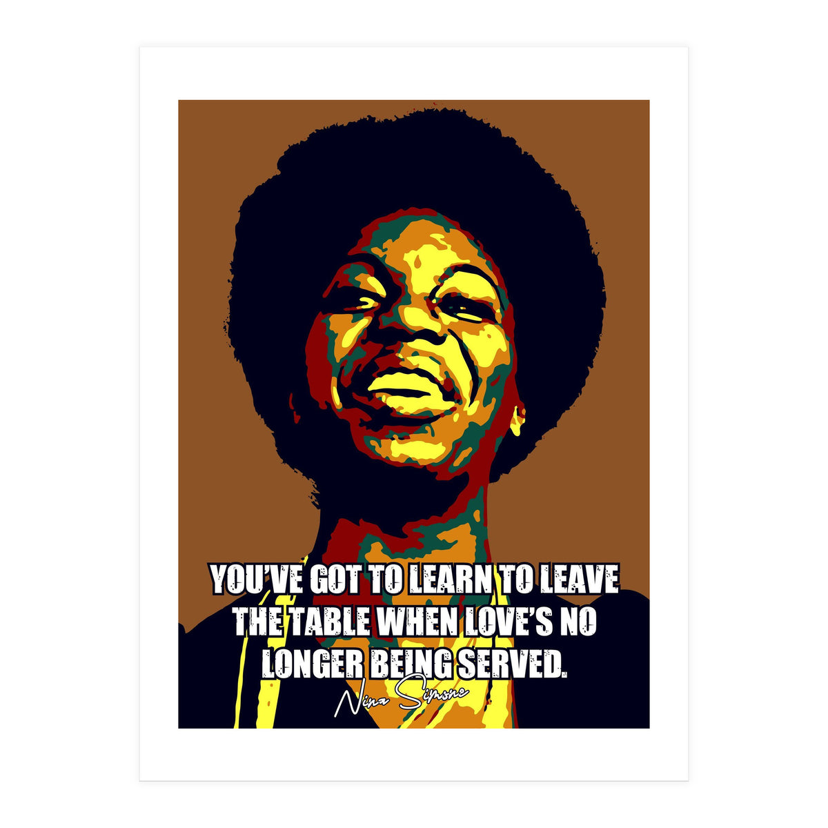 Nina Simone Music Legend (Print Only)