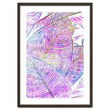 Pink Banana Leaves | Tropical Botanical Jungle | Ultraviolet Purple Nature Plants | Eclectic Forest thumbnail