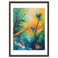 Abstract Botanical Forest Landscape