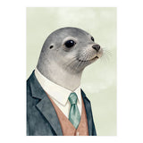 Seal Animal In A Suit  (Print Only) thumbnail
