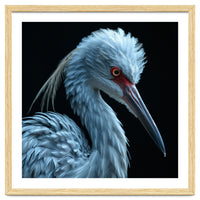 Striking Portrait Of A Blue Heron Bird