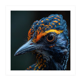 Close Up Of A Colorful Bird Head And Eye (Print Only) thumbnail