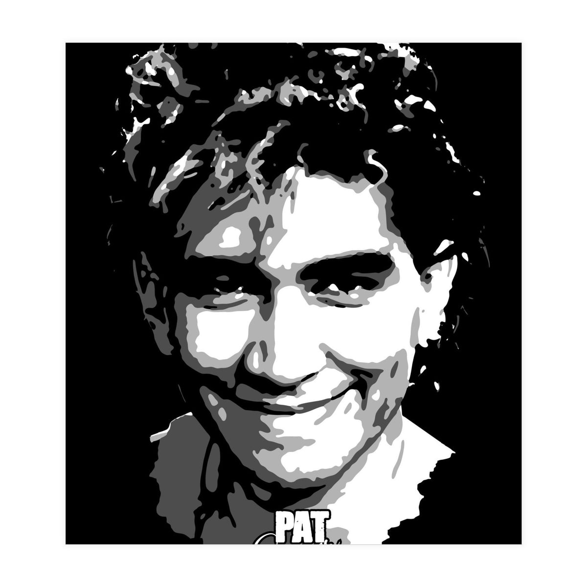Pat Smear American Musician Legend in Grayscale (Print Only)