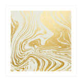 Gold Rush Minimal Illustration, Abstract Shine Luxe Glow Metallic Shimmer Golden Graphic Design (Print Only) thumbnail