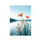 Flower And Lake (Print Only) thumbnail