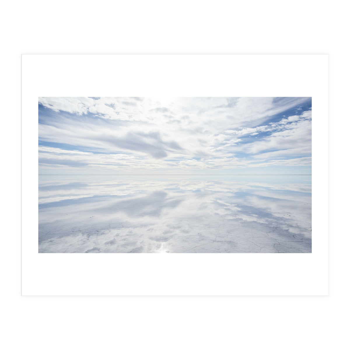Infinite Horizon: Mirror Reflections on the Salt Flats (Print Only)